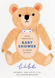 Baby Bear (Invitation) - Baby Shower Invitation by Carolyn Suzuki Studio