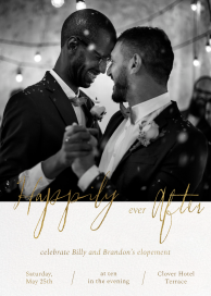 Romantic Photo - Elopement Party Invitation by Paperless Post