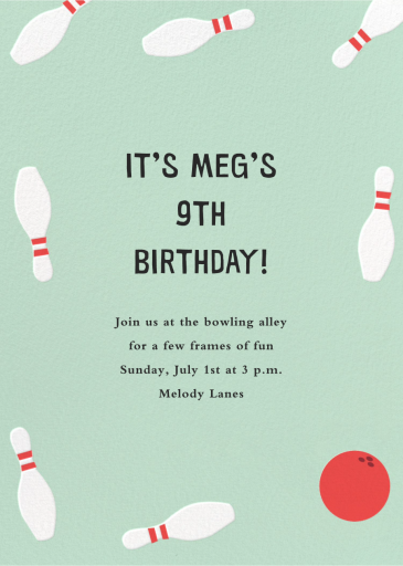 Bowling Pins by Paperless Post