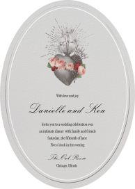 Beating Heart - Save the Date by Open Sea Design Co.