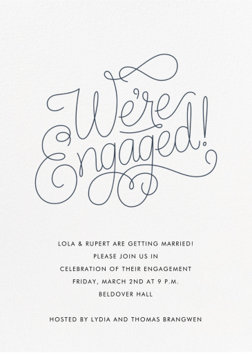 Bobbin I (Engagement) - Invitation by Paperless Post