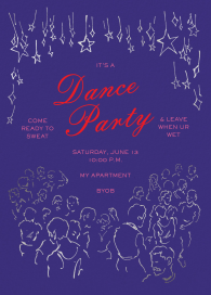 Suspended Stars - Cocktail Party Invitation by Sam Crosby