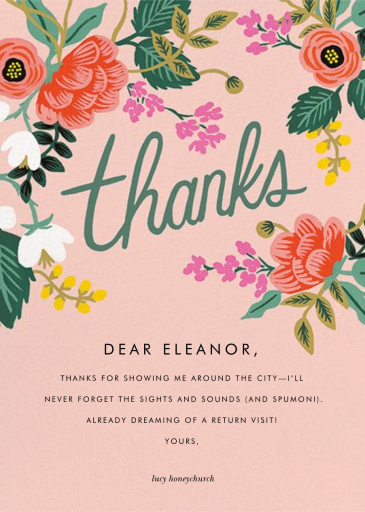 Birch Monarch (Thank You) by Rifle Paper Co.