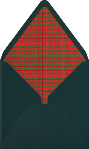 Plaid Wreath Frame - Paperless Post Envelope