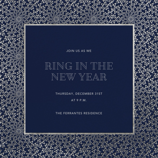 Deco Border - New Year's Eve Invitation by Paperless Post