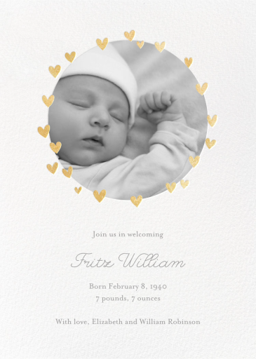 Little Heart Halo - Birth Announcement by Little Cube