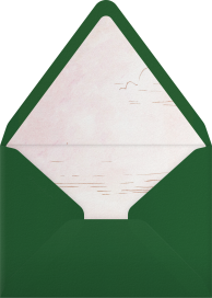 Palm Tree Checkered Invitation Envelope