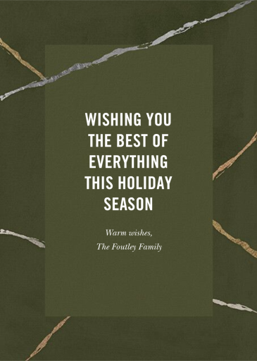 Wabi Sabi - Business Holiday Card by Kelly Wearstler