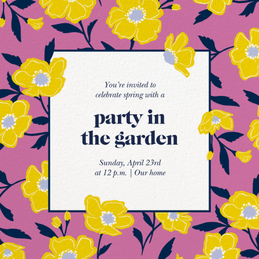 Sprung - Summer Party Invitation by kate spade new york