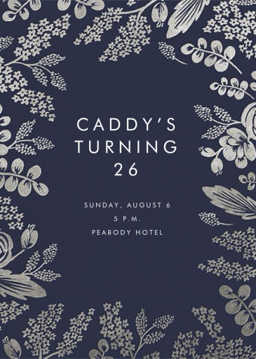 Heather and Lace - Birthday Invitation by Rifle Paper Co.