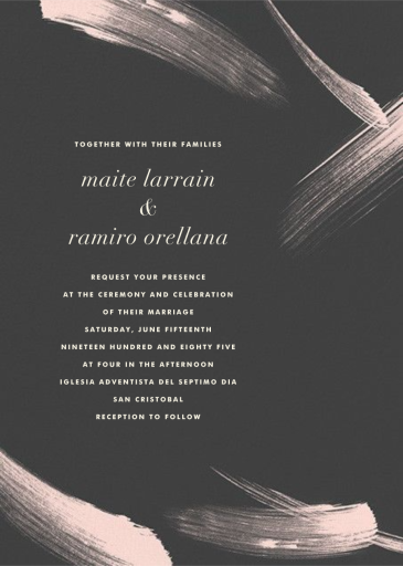 Gesture II - Wedding Invitation by Paperless Post