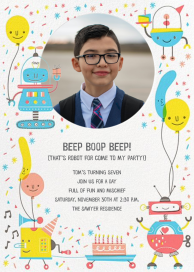 Do the Robot - Birthday Invitation by Hello!Lucky