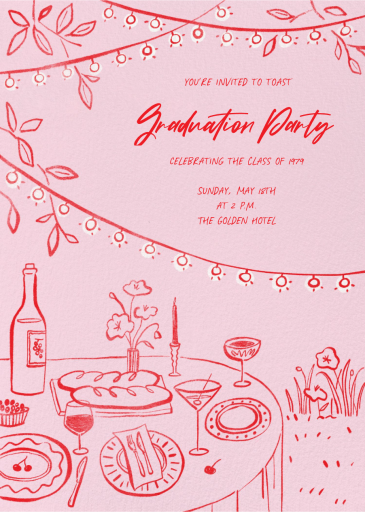 Under the Lights - Graduation Party Invitation by Paperless Post