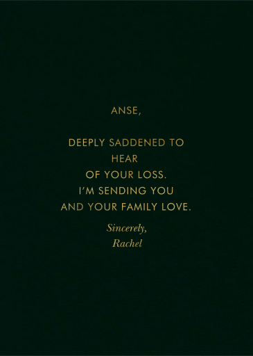 Sympathy Garden - Greeting Card by Rifle Paper Co. - Back