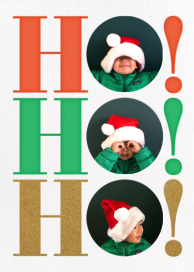 Ho Ho Ho Photo - Christmas Card by The Indigo Bunting
