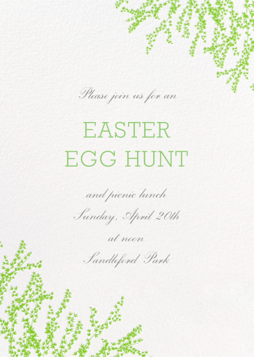Forsythia Golden Corners - Easter Invitation by Paperless Post