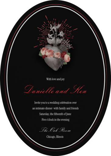 Beating Heart - Save the Date by Open Sea Design Co.