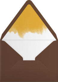 Watercolor Fall Leaves - Paperless Post Envelope
