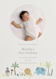 Wild Lands Photo - First Birthday Invitation by Little Cube