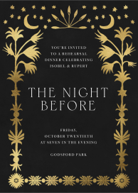 Golden Oasis - Rehearsal Dinner Invitation by Jungalow