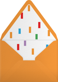 Rainbow Block Lettering - Paperless Post Envelope