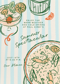 Summer Food and Drink Invitation
