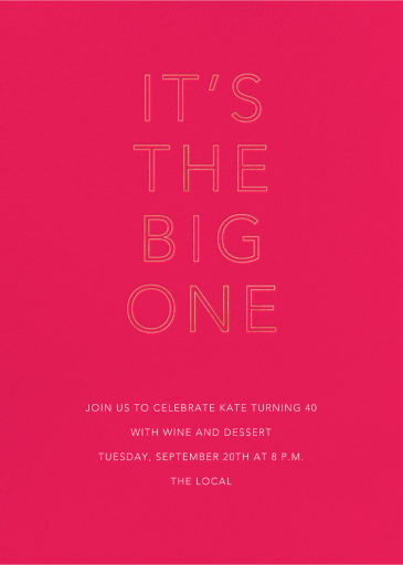 One Big Birthday - Birthday Invitation by Sugar Paper