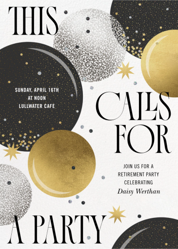 Sparkle Party - Celebration Invitation by Paperless Post