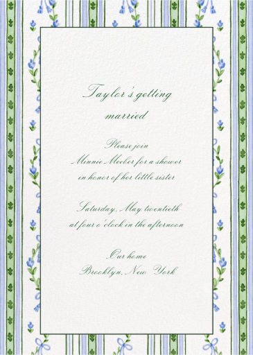 Broderie (Shanna Masters) - Bridal Shower Invitation by Dogwood Hill