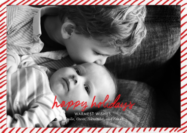 Candy Stripe - Christmas Card by Linda and Harriett