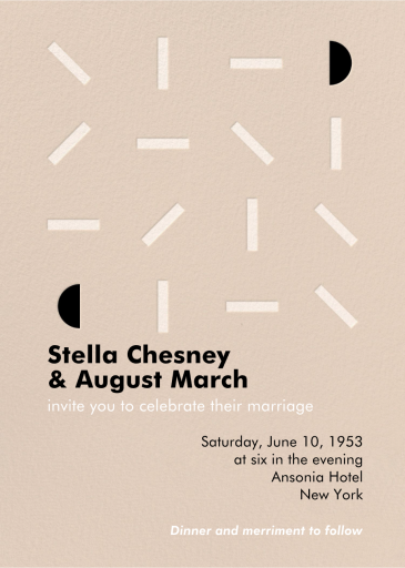 Swivel - Wedding Invitation by Gold Rush Paper