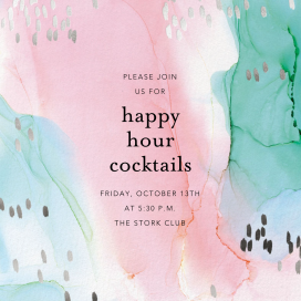 Watercolor Pastel - Party Invitation by Ashley G