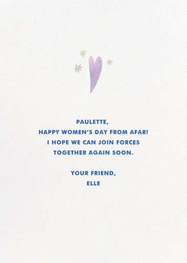 Brighter Future - International Women's Day Card by Hello!Lucky - Back