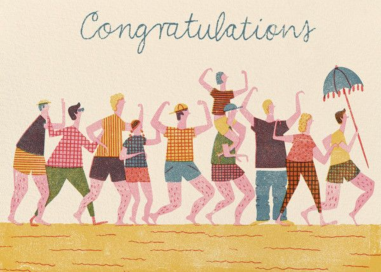 Party People (Barbara Dziadosz) - Greeting Card by Red Cap Cards