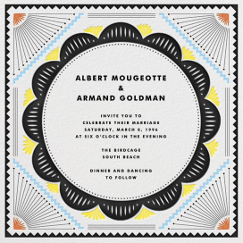 Santa Fe Border (Invitation) by The Indigo Bunting