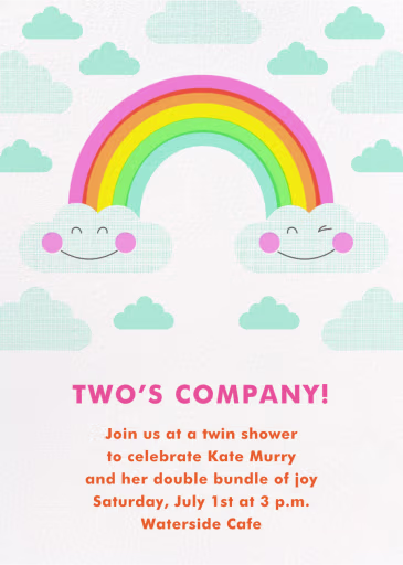 Cloud Nine - Baby Shower Invitation by Hello!Lucky