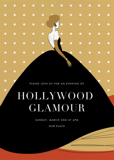 Red Carpet Gown - Invitation by Paperless Post