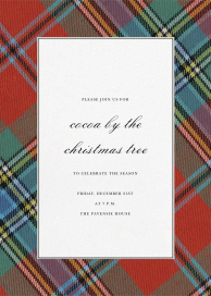 Tartan Plaid Border (Tall) by Oscar de la Renta
