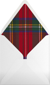 Tartan Plaid Border (Square) - Oscar de la Renta Envelope