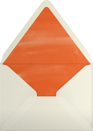 Watercolor Pumpkin Pie Invitation Envelope