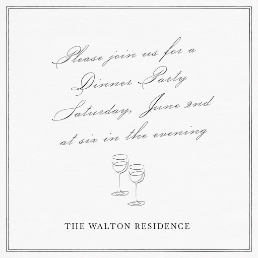  Toast and Sip - Dinner Party Invitation by Paperless Post