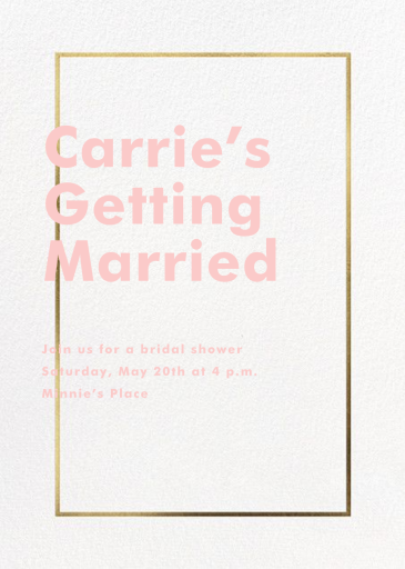 Fillet - Bridal Shower Invitation by Paperless Post