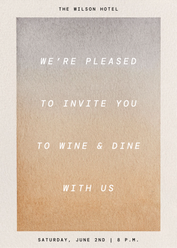 Soft Wash - Party Invitation by Kelly Wearstler