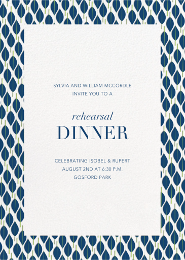 Mille Feuille - Rehearsal Dinner Invitation by Paperless Post