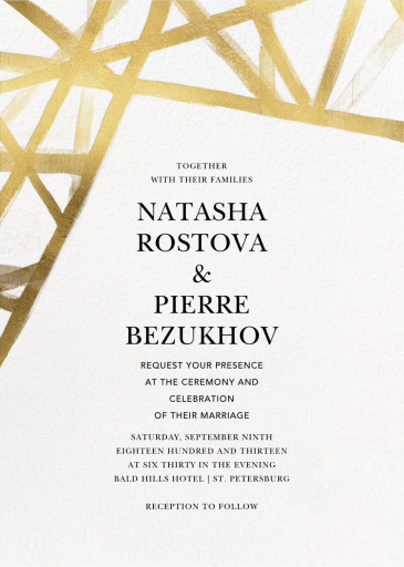 Channels (Tall) - Wedding Invitation by Kelly Wearstler