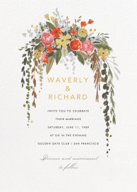 Dripping Floral - Wedding Invitation by Paperless Post