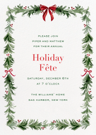 Watercolor Garland (Riley Sheehey) - Invitation by Dogwood Hill