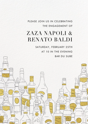 Behind the Bar - Engagement Party Invitation by Paperless Post