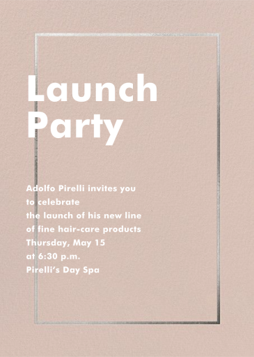 Fillet - Launch Party Invitation by Paperless Post