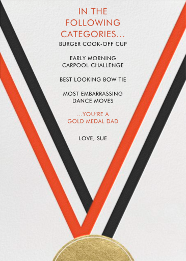 Medal - Greeting Card by Paperless Post